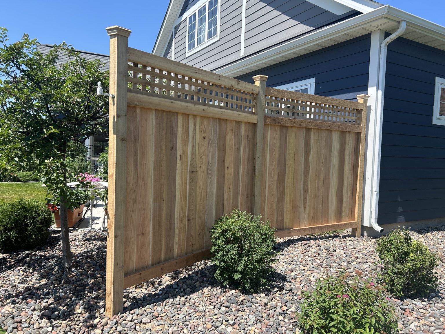 Fence project after installation